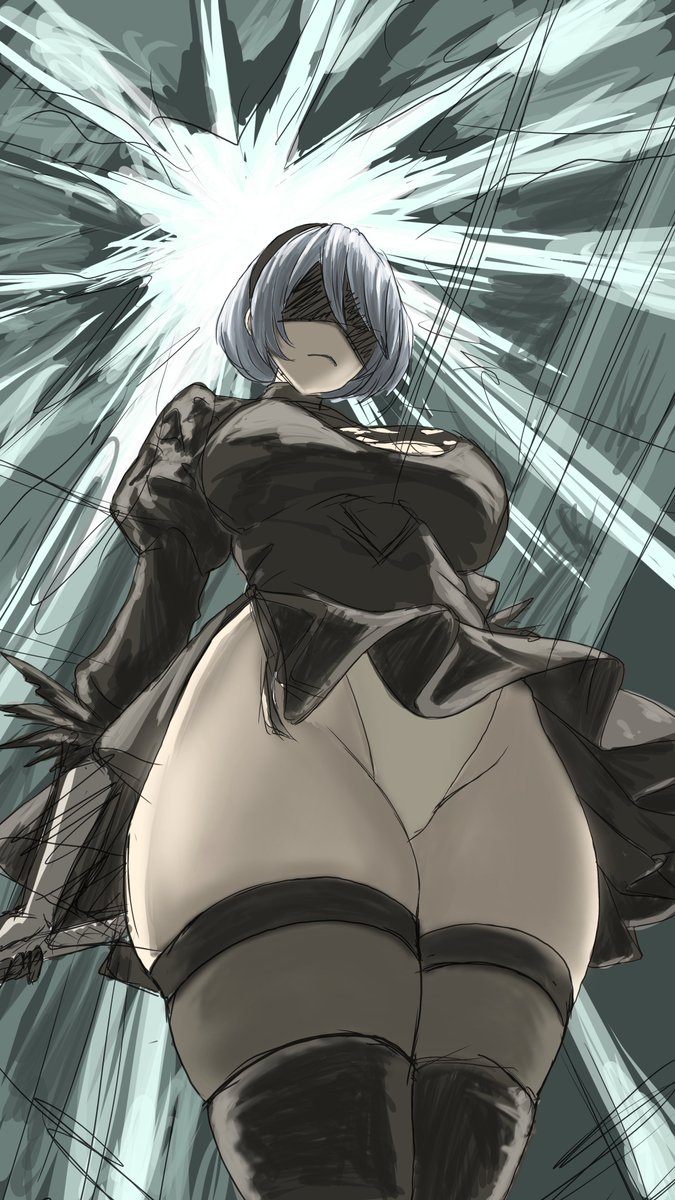 Project_075's tweet image. 2B(ラフ)/Yorha no.2 type B
Game : NieR Automata
#イラスト #2B #NieRAutomata