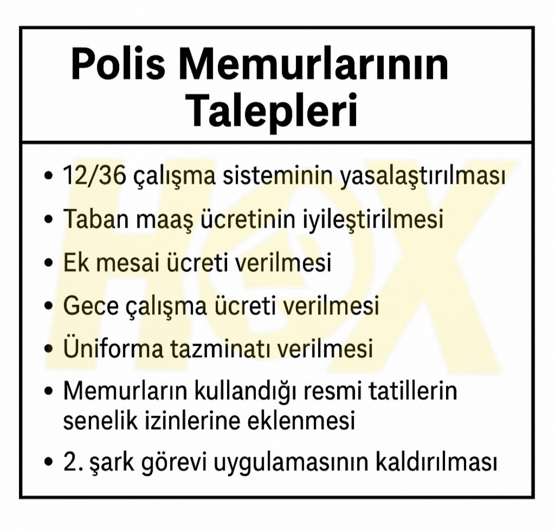 EMNİYET BİRLİK PLATFORMU (@emniyetbirlik) on Twitter photo Gece gündüz çalışıyoruz,
Resmi tatil, hafta sonu fark etmiyor.
Peki ya emeklerimizin karşılığı?
#PolisHaberBekliyor
<a href="/RTErdogan/">Recep Tayyip Erdoğan</a> Gece gündüz çalışıyoruz,
Resmi tatil, hafta sonu fark etmiyor.
Peki ya emeklerimizin karşılığı?
#PolisHaberBekliyor
<a href="/RTErdogan/">Recep Tayyip Erdoğan</a>