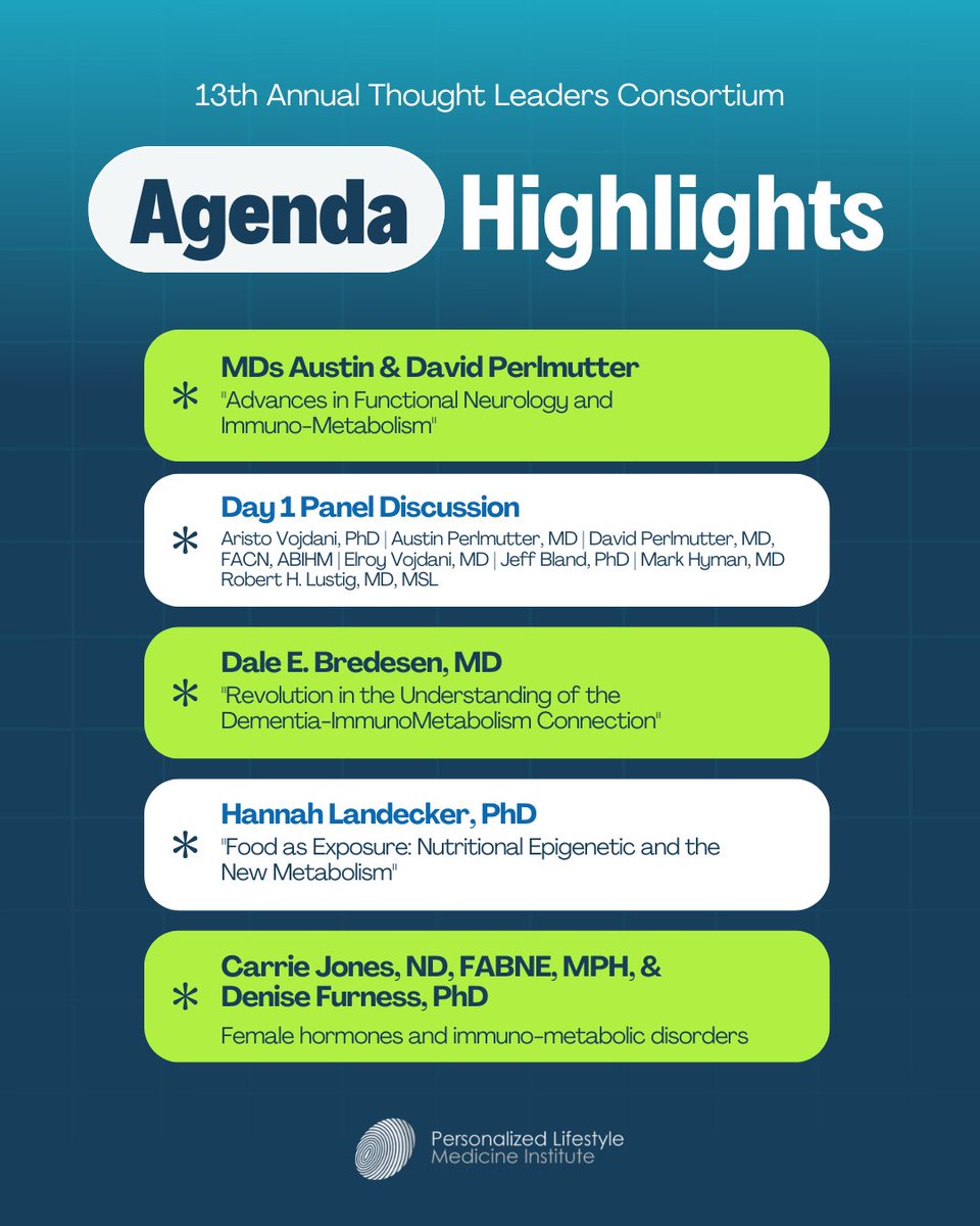 🌟 HIGHLIGHTS OF THE AGENDA 🌟
for the 13th Annual THOUGHT LEADERS CONSORTIUM 🧠🌍

Attendees and speakers arrive from over 35 countries to participate! 🌐 We are so excited about our lineup! Here are a few highlights:

📅 See the full agenda:
plminstitute.org/events/13th-an…

#plmi