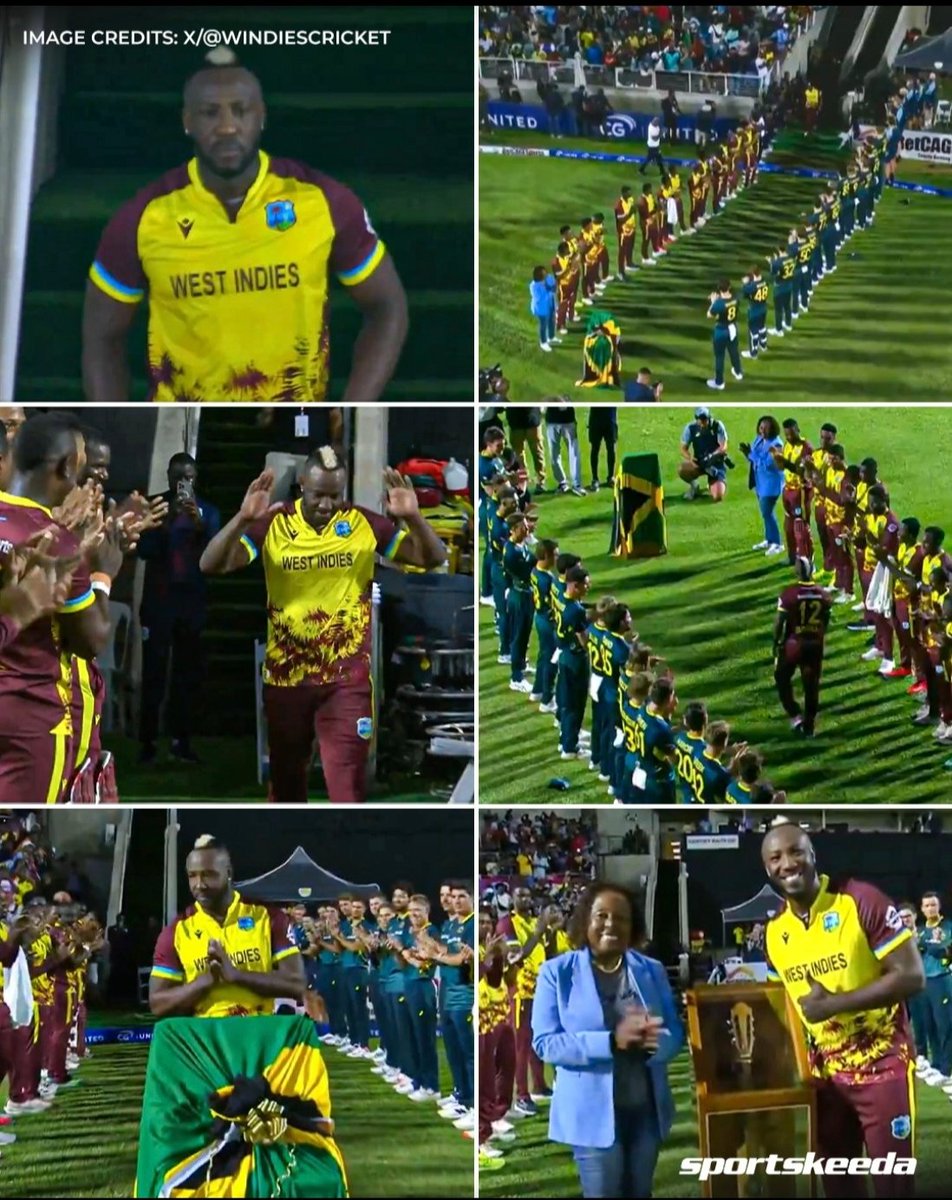 Sonal_1947's tweet image. Happy retirement Legend 💐❤️
Andre Russel final walk at stadium. 🔥🔥
#AndreRussell