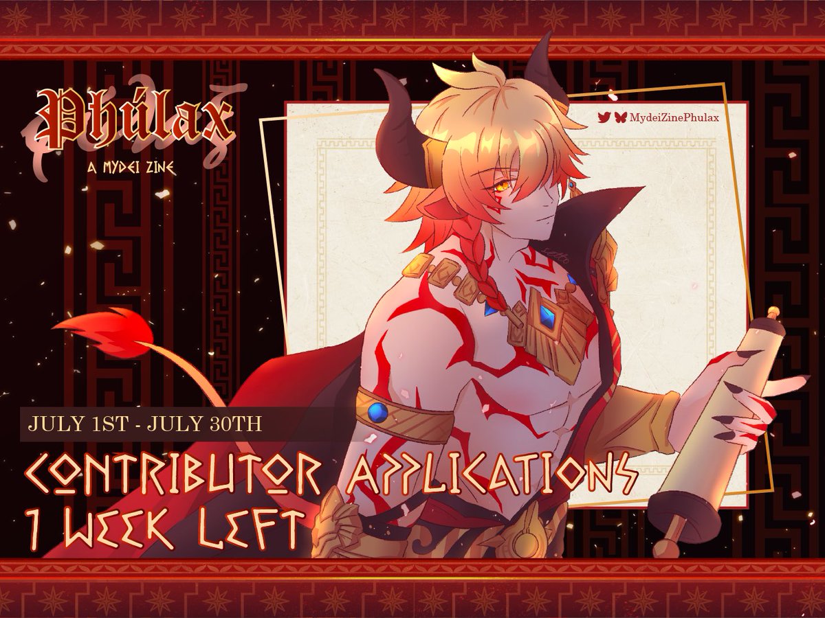 MydeiZinePhulax's tweet image. 🦁 CONTRIBUTOR APPS 🦁

“While all those who enter are snuck out into new found freedom, the Minotaur himself remains in the elaborate maze. Everyday a slave comes and goes, yet he still remains.”

ONE WEEK left for our Contributor Apps everyone!

🔗: forms.gle/dUhEkRuDdogoxL…