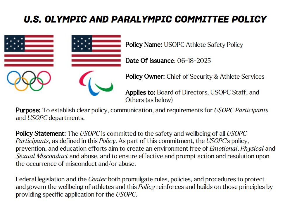 MaricopaGOP's tweet image. POLICY UPDATE: "U.S. Olympic Committee is committed to protect opportunities for athletes participating in sport. We'll ensure women have a fair & safe competition environment consistent with Executive Order 14201 (Keeping Men Out of Women's Sports)."
assets.contentstack.io/v3/assets/blt9…
