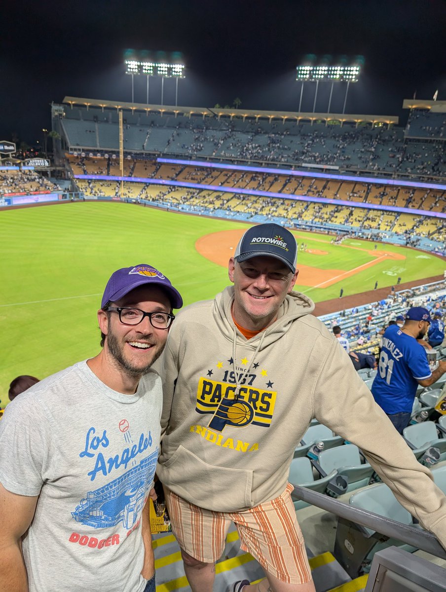 Adamking91's tweet image. Hangin' at the ballpark with @DanBesbris. Two old men out on the town....