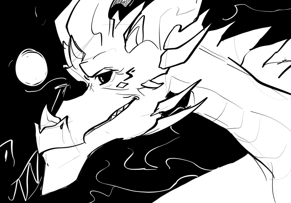 end0scrypt's tweet image. Some dragon doodles for class!