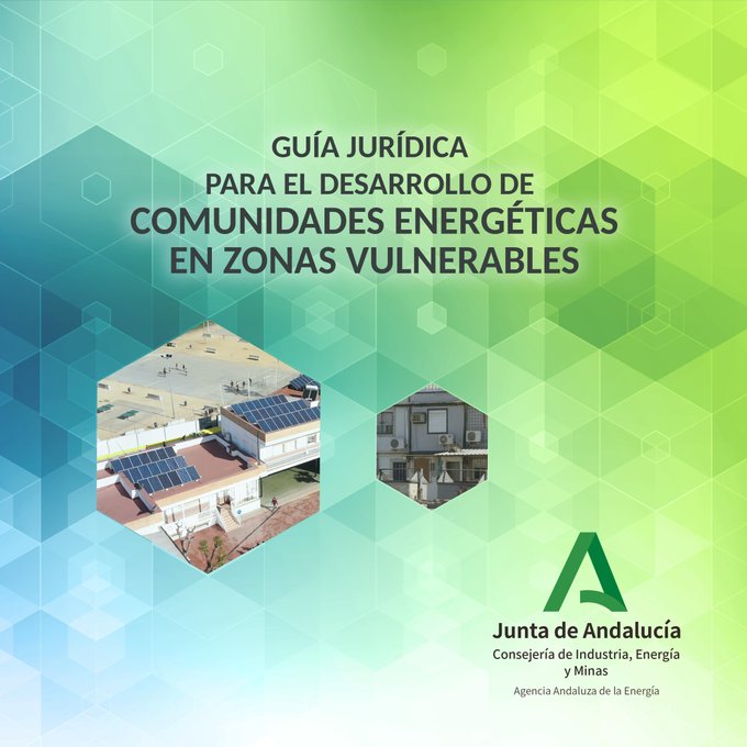 ServiciosAND's tweet image. ¿Quieres impulsar una comunidad energética en zonas vulnerables? ⤵️
Descárgate la guía jurídica de @EnergiaAnd que recoge un estudio de:
➡️ Figuras jurídicas en la normativa
➡️ Manual de funcionamiento
➡️ Estatuto tipo listo para utilizar
📌 lajunta.es/5qlp8