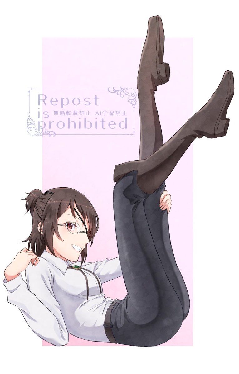 nyarupiya's tweet image. 団長の下半身が描きたくて描いた