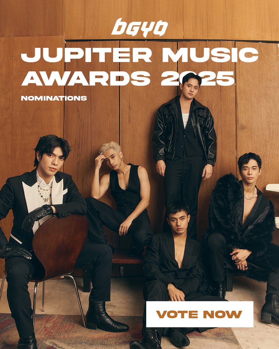 SoundCheckMNL's tweet image. Wow! #BGYO @bgyo_ph is nominated at Jupiter Music Awards 2025 for Male Group Of The Year, music vid of the year for Divine. Vote on MUNIVERSE, QQ Music, KuGou Music, Kuwo Music, My1Pick. For more info, visit JMA voting site: muniverse.io @StarMusicPH @starmagicphils