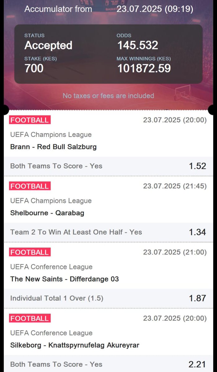 Marvel_Marvo's tweet image. Dbbet SGR of the day.
Code: JLLPE
Ksh 70 bob gives 10K, this is worth a try.
Join Dbbet 👇
Registration link
db-bet.co/MARVEL_
APK LINK
db-bet.co/3GQmsds
Download app for 100% bonus on first deposit.