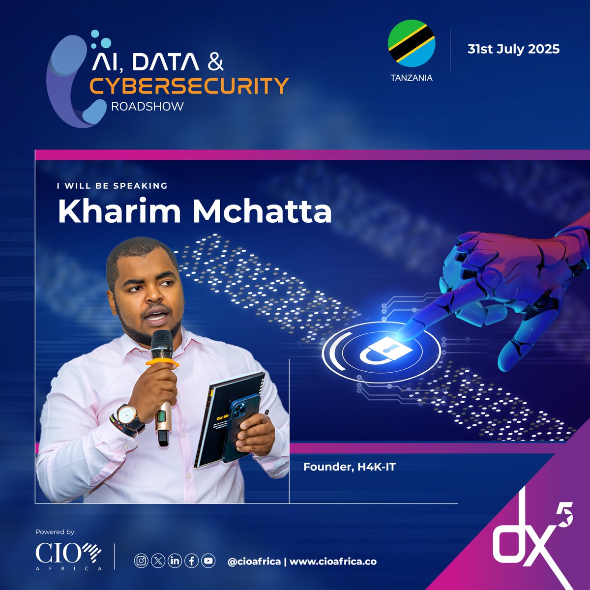 dx5ve's tweet image. From job losses to infrastructure strain, Africa is bracing for an AI transformation that could either empower or devastate. This gripping panel will explore alongside how we prepare—or fall behind. Expect hard truths, practical insights, and provocative perspectives from Kharim…