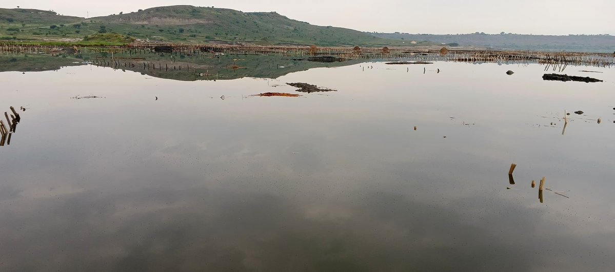 EvalyneKabugho's tweet image. Lake Katwe in Kasese District has been hit by relentless floods caused by intensified rains linked to climate change. The flooding has submerged hundreds of salt pans, displacing workers and paralyzing the economic engine of an entire town.
