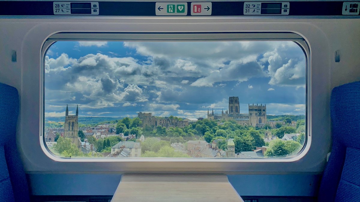 every_station's tweet image. Possibly one of the best city views from a train anywhere in Britain!
Durham Cathedral is this weeks #WindowWednesday
