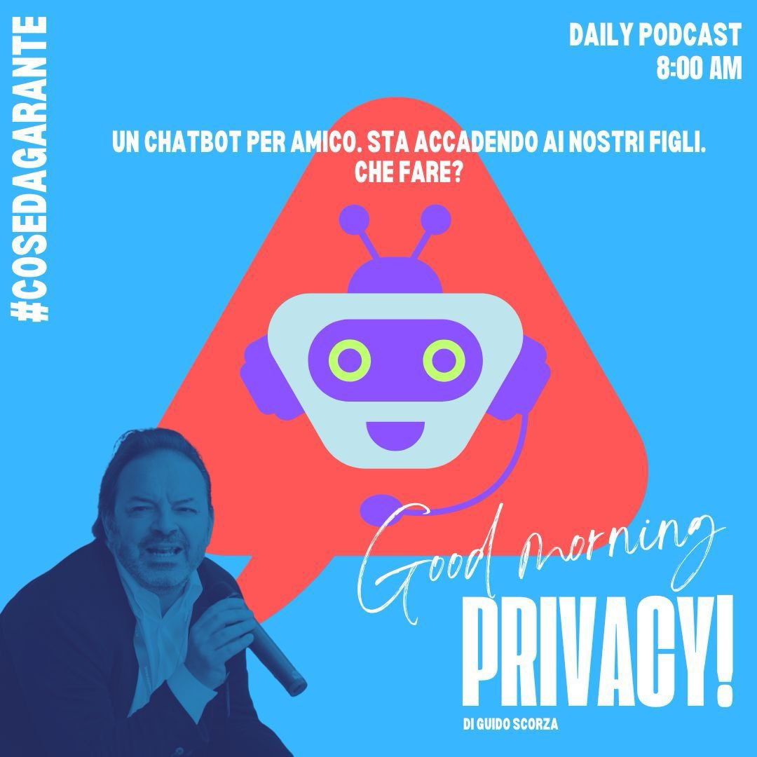 #cosedagarante | Negli USA uno studio racconta che la metà degli adolescenti parla abitualmente con un #chatbot companion, un amico artificiale diversamente intelligente e, in Italia, Fondazione SOS il Telefono Azzurro ETS  lancia un allarme da prendere sul serio. Impossibile non