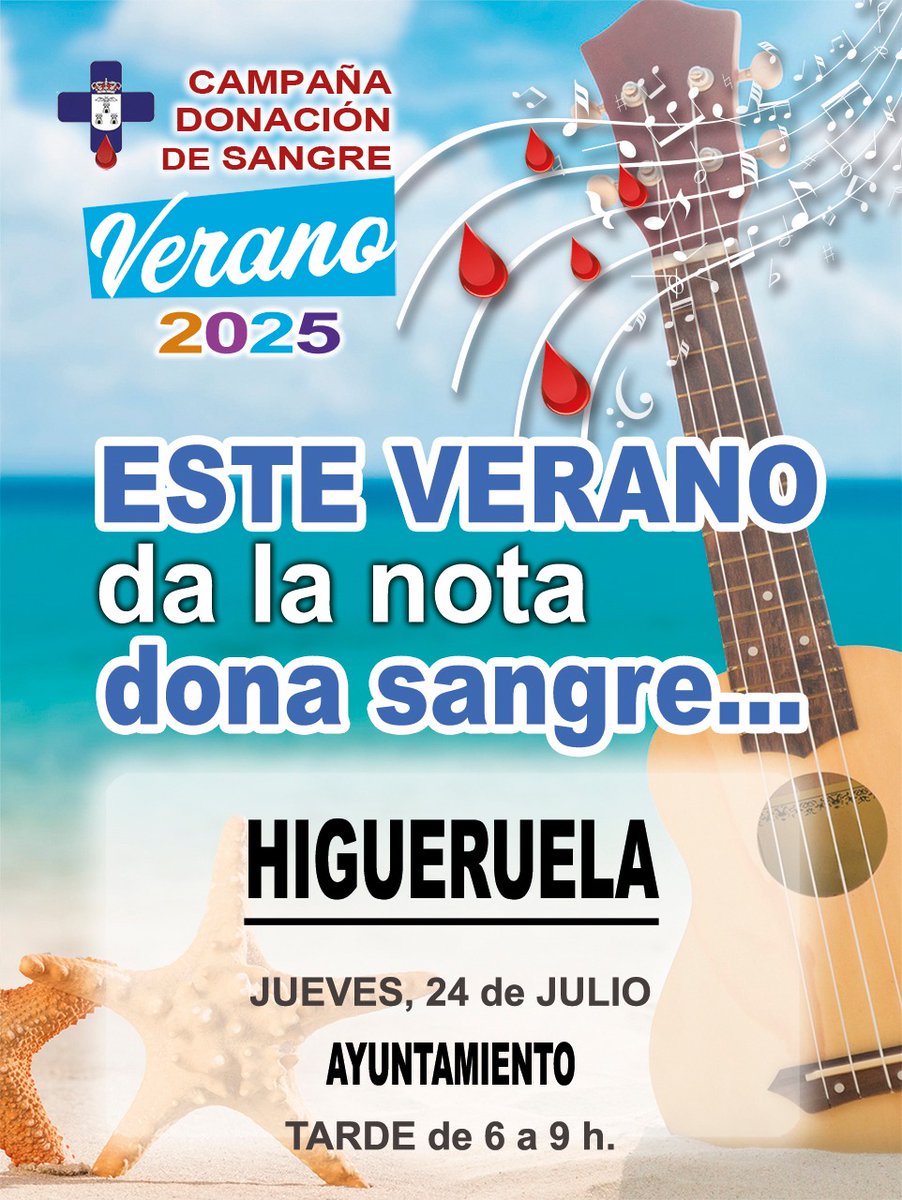 Hermandad de Donantes de Sangre Albacete (@donantealbacete) on Twitter photo LA HERMANDAD VISITA HIGUERUELA.
Donación de sangre en HIGUERUELA el jueves 24 de julio, de 18 a 21 horas en AYUNTAMIENTO.
Gracias DONANTE, TÚ lo haces posible...
<a href="/JovenHigueruela/">Centro Joven Ayuntamiento de Higueruela</a> LA HERMANDAD VISITA HIGUERUELA.
Donación de sangre en HIGUERUELA el jueves 24 de julio, de 18 a 21 horas en AYUNTAMIENTO.
Gracias DONANTE, TÚ lo haces posible...
<a href="/JovenHigueruela/">Centro Joven Ayuntamiento de Higueruela</a>