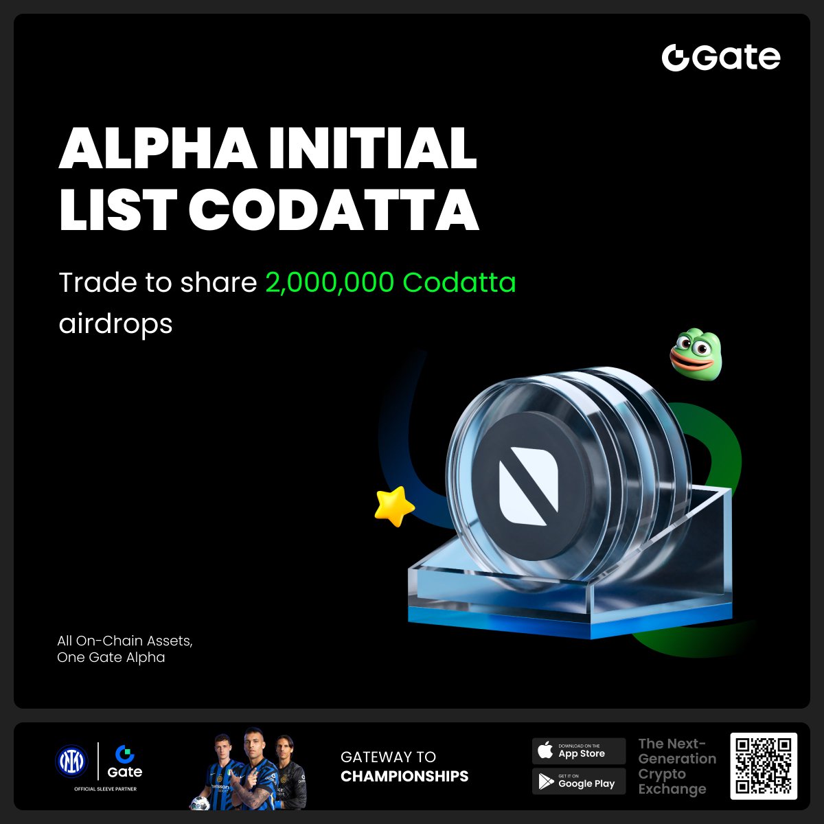 GateioAlpha's tweet image. 🎁 Gate Alpha Airdrop Alert! To celebrate the listing of $XNY on Gate Alpha
A limited-time airdrop campaign is now live — with 2,000,000 XNY up for grabs!
First Come, First Served
🔥Trade the Hottest On-Chain Assets First
For more information: gate.com/campaigns/1596…
#Gate…