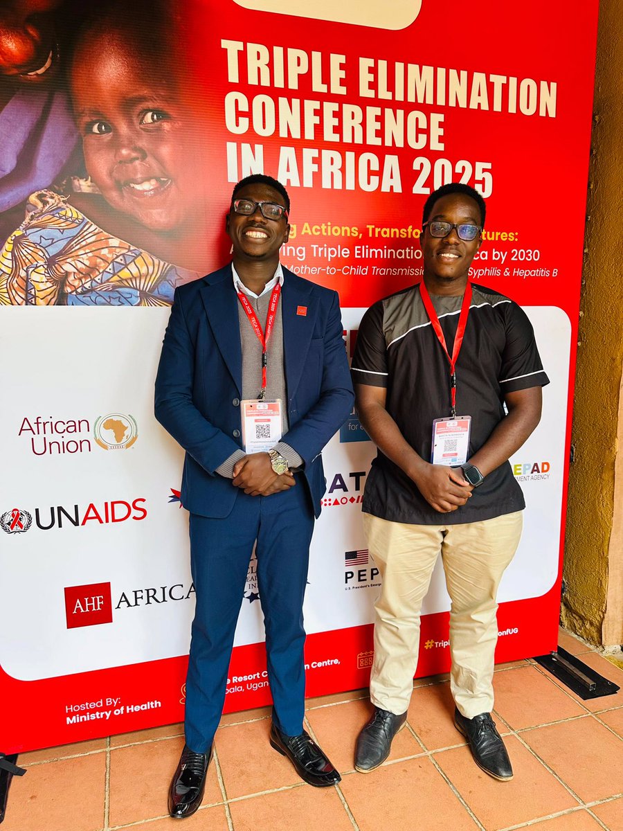 MOSmilesUg's tweet image. Wrapping up the 1st Triple Elimination Conference Africa 2025 with renewed commitment to end vertical transmission of HIV, syphilis, and hepatitis B!
Our PM @martinkyaroki & @EmojelTrevo from @ahfugandacares are part of this transformative journey #TripleEliminationConfUG