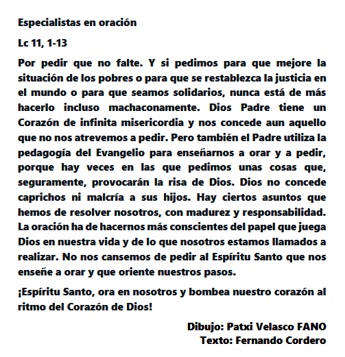 #PreparandoElDomingo con <a href="/FernandoCorder7/">Fernando Cordero Morales ss.cc.</a> y <a href="/FanoPatxi/">Fano</a>