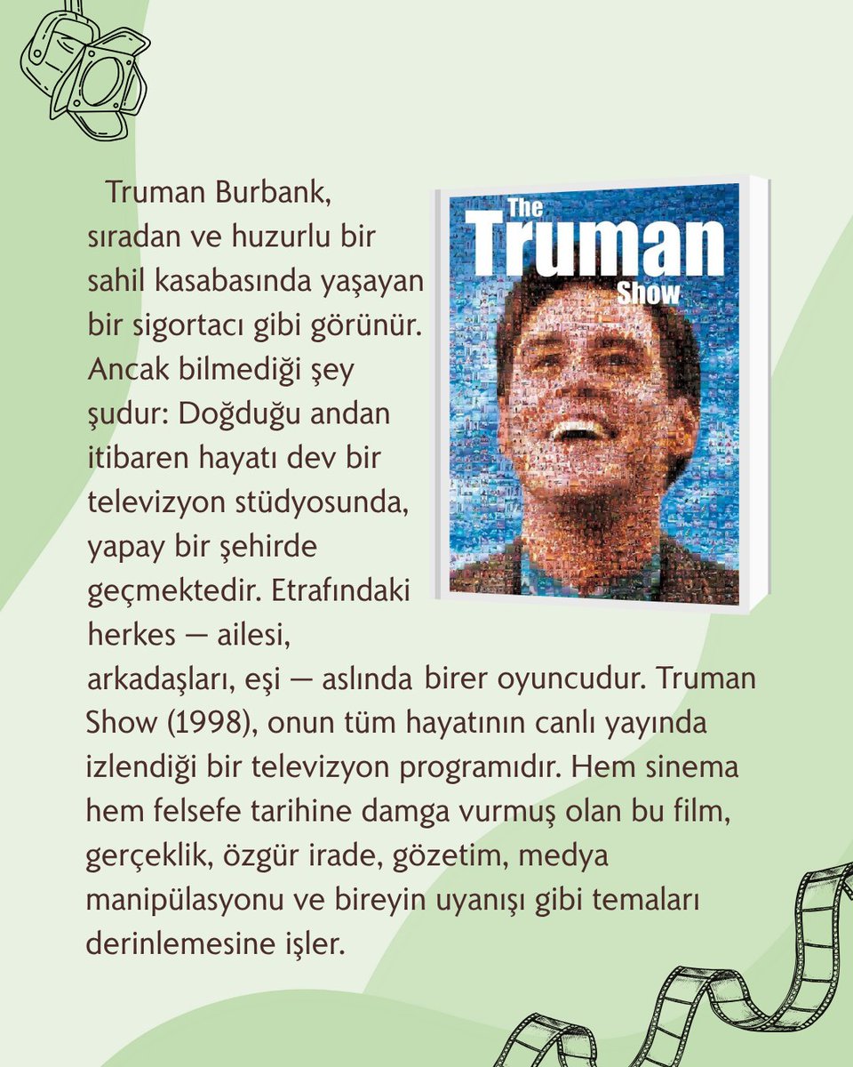 27 Eylül 2025 Cumartesi günü PhilFest'25 Bilkent Felsefe Şenliği kapsamında yapacağımız film gösteriminde hangi filmi izlemek istersiniz?
Tercihinizi şu formdan bize iletebilirsiniz:
forms.gle/SAMzKfAfSJcnmS… 
PhilFest'25 hakkında detaylı bilgi için:
philfest.bilkent.edu.tr