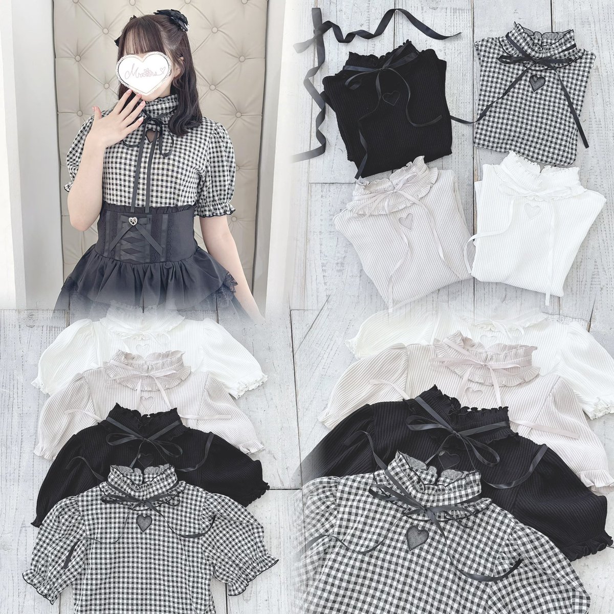 mars_amoebamars's tweet image. \本命ガーリートップスに𝑁𝑒𝑤 𝑐𝑜𝑙𝑜𝑟🎀/
.
人気すぎてギンガムチェックが登場🖤
✔️ハートくり抜きテレコトップス
黒も白もいいけど、夏はギンガムが一番盛れる説...🌻🌤️🤍
さりげない肌見せの胸元ハートくり抜きが可愛すぎる🏹
今すぐチェックしてね...🤍
.
🛒 lilimpark.jp/shopdetail/000…