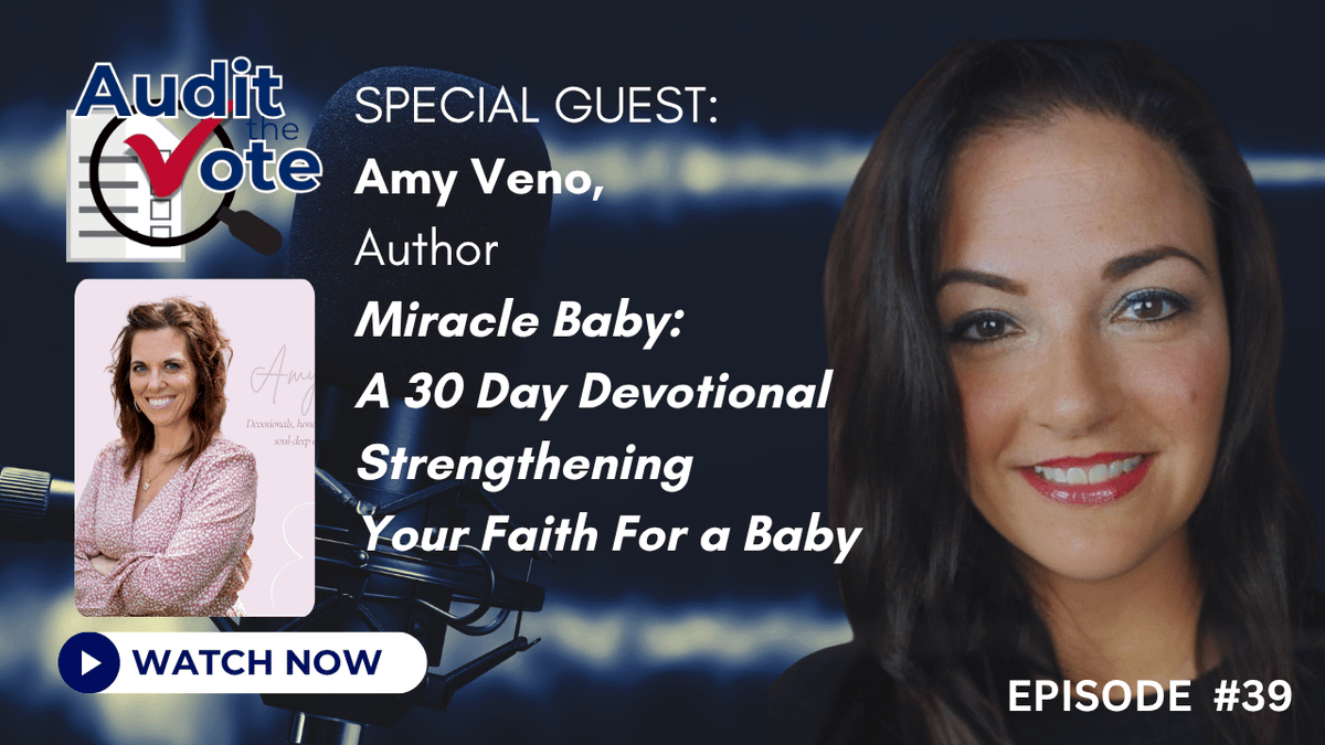 ICYMI: Ep. 39 of the Audit The Vote Podcast is out now!

This one’s personal 💕 I sat down with my longtime friend, Amy Veno, to talk about heartbreak, healing, and Miracle Baby.

If you need hope, THIS is your episode. 🎧

Watch here 👉 youtube.com/live/DHEbq1Xs3…

Check out Miracle