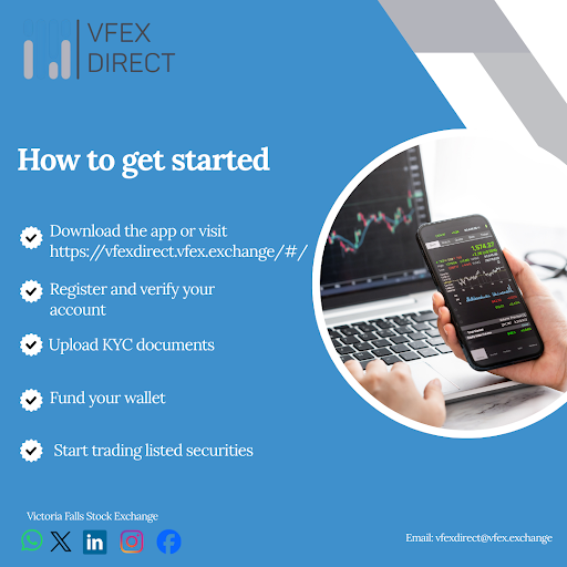 It’s that easy.
Ready to invest in USD on the VFEX? vfexdirect.vfex.exchange/#/
#InvestingMadeSimple #VFEXDirect #HowToInvest