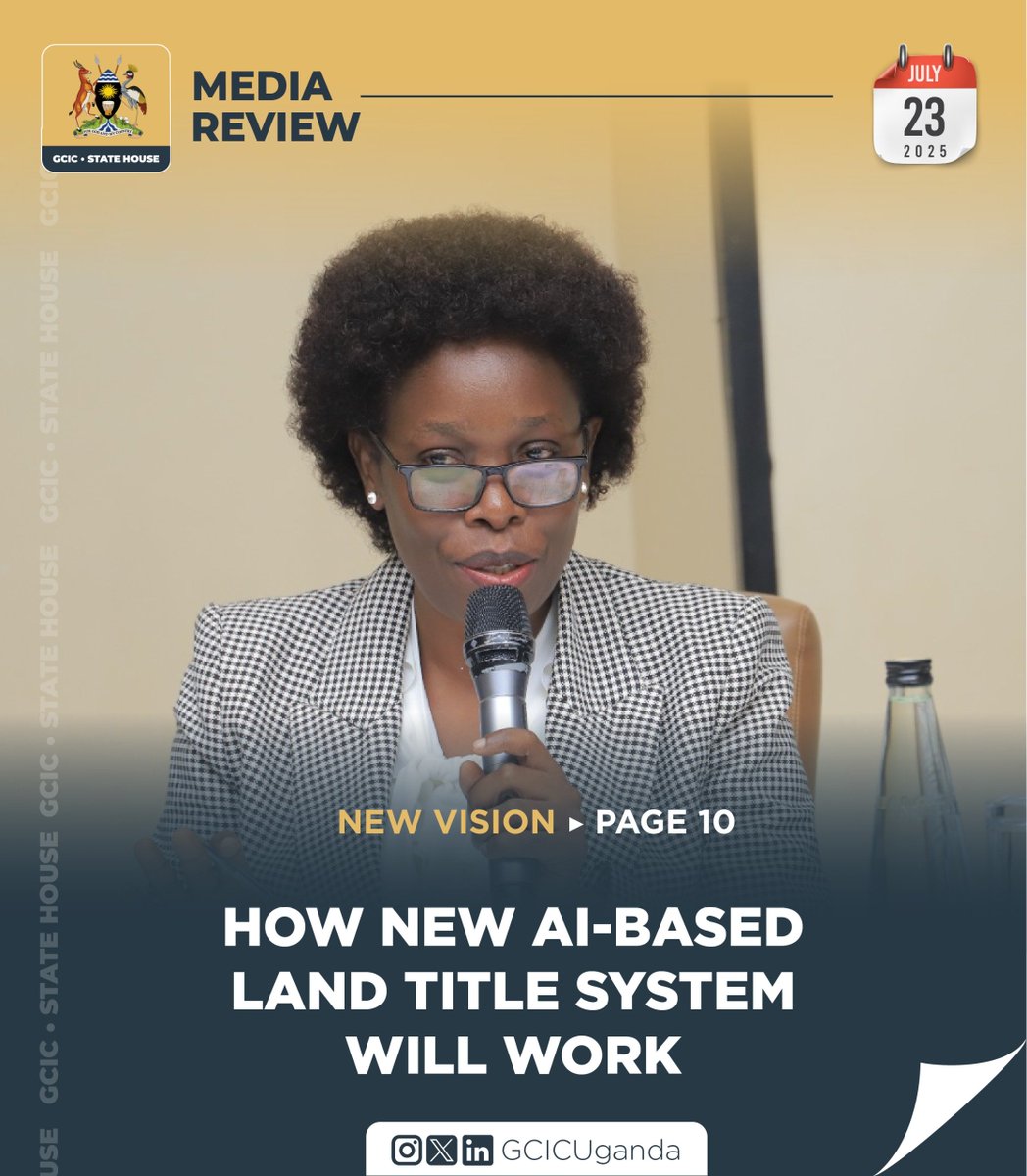 DesireAmanya's tweet image. The government, through the Lands Ministry, has developed a system that utilizes blockchain technology and Artificial Intelligence (AI) to combat fraud and forgery of titles.
gcic.go.ug/media-review-2…