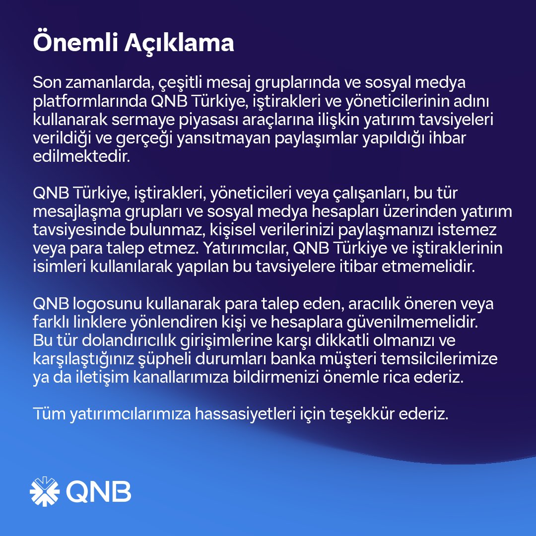 QNB Türkiye (@qnbtr) on Twitter photo 