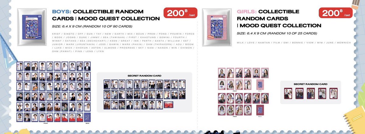 Waterlily555_'s tweet image. International Novel Festival 2025
GMMTV OFFICIAL MERCHANDISE
BOYS:GIRLS
Random Cardsシークレット
事前ご予約開始いたします。
ご興味ある方はLINEまで😊
連絡先はプロフからご確認頂けます。
DM❌🙏
⭐️ご希望デザインを明記の上、
ご連絡下さい⭐️
#มหกรรมนิยายนานาชาติ2025xGMMTV
#GMMTV