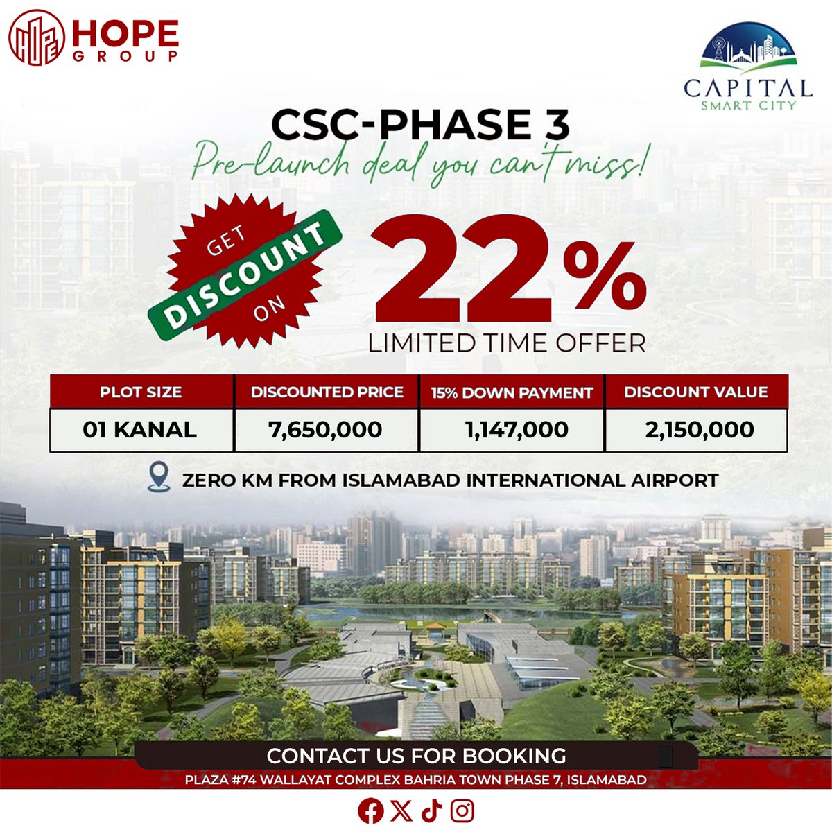 HOPEGoc's tweet photo. 🏙️ Capital Smart City – Phase 3 Pre-Launch Offer! 🚨

Your dream investment is now within reach! 💼🏡

📲 DM us now or Call 📞 to grab your plot before prices rise!

#CapitalSmartCity #Phase3 #RealEstatePakistan #SmartInvestment #IslamabadProjects #PlotForSale https://t.co/r6krYWPvnA