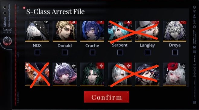 MBCCFESS's tweet image. PtN! Ada saran ambil siapa dari 7 sinners ini?? Sama untuk banner Secret Abyss bagusnya ambil NOX atau Etti?