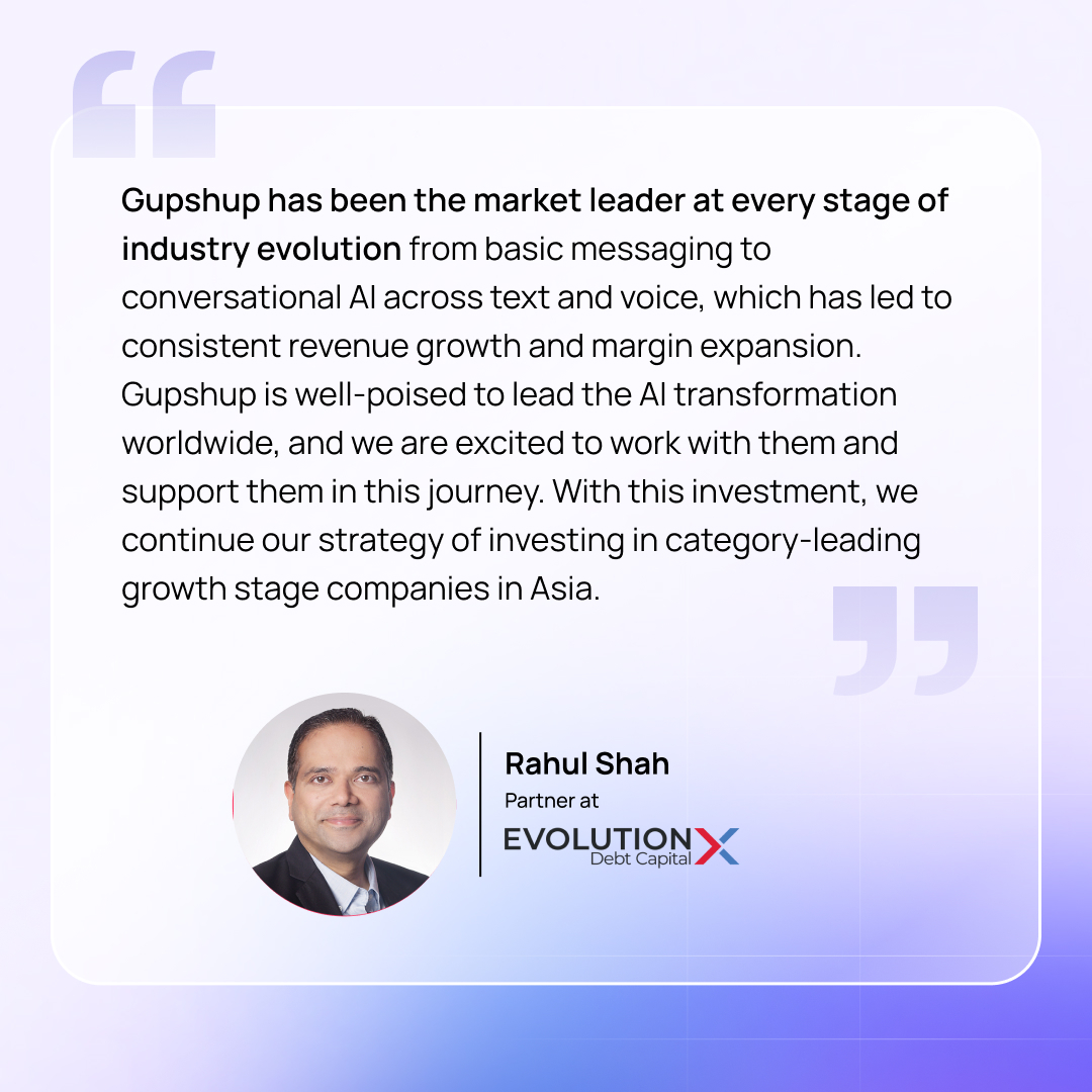 gupshup (@gupshup) on Twitter photo We’re excited to announce that we raised over $60Mn funding from <a href="/globespan/">mary kennedy</a> @evolutionX
Read the official PR: bit.ly/46nUJeD
#letsgupshup #fundingannouncement #ConversationalAI We’re excited to announce that we raised over $60Mn funding from <a href="/globespan/">mary kennedy</a> @evolutionX
Read the official PR: bit.ly/46nUJeD
#letsgupshup #fundingannouncement #ConversationalAI