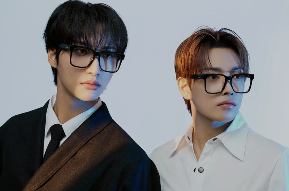 seonghwabase's tweet image. Hongjoong and Seonghwa have been announced as models for a special collab with eyewear brand 'The Silent Soul' launching Jul 28 (Mon)