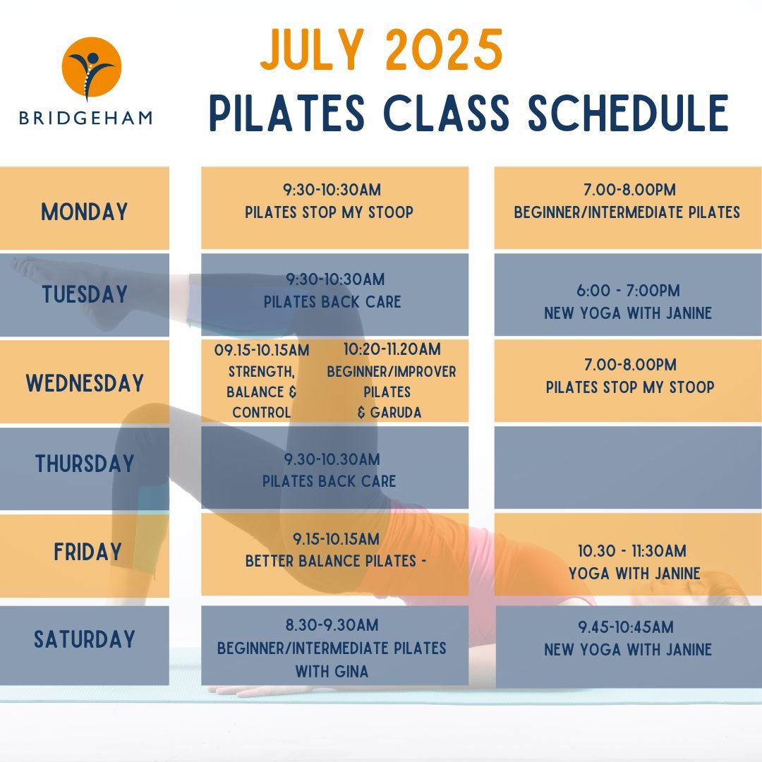 BridgehamClinic's tweet image. 🌞 Kids off school? Time for your own kind of break.

💪 Whether you’re after a quiet hour of calm or a full-body reset, we’ve got a space waiting for you.

Book your summer sanctuary bridgehamclinic.com/findaclass 

#Pilates
#CoreStrength
#MindfulMovement
#BridgehamClinic
#StopMyStoop