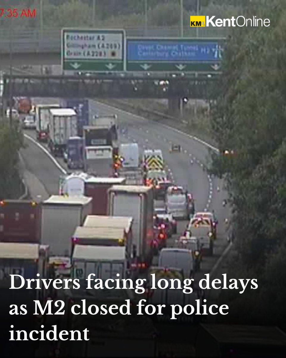 Kent_Online's tweet image. More as we have it. Listen to kmfm for the latest travel and traffic updates
Read more here: kentonline.co.uk/medway/news/m2…