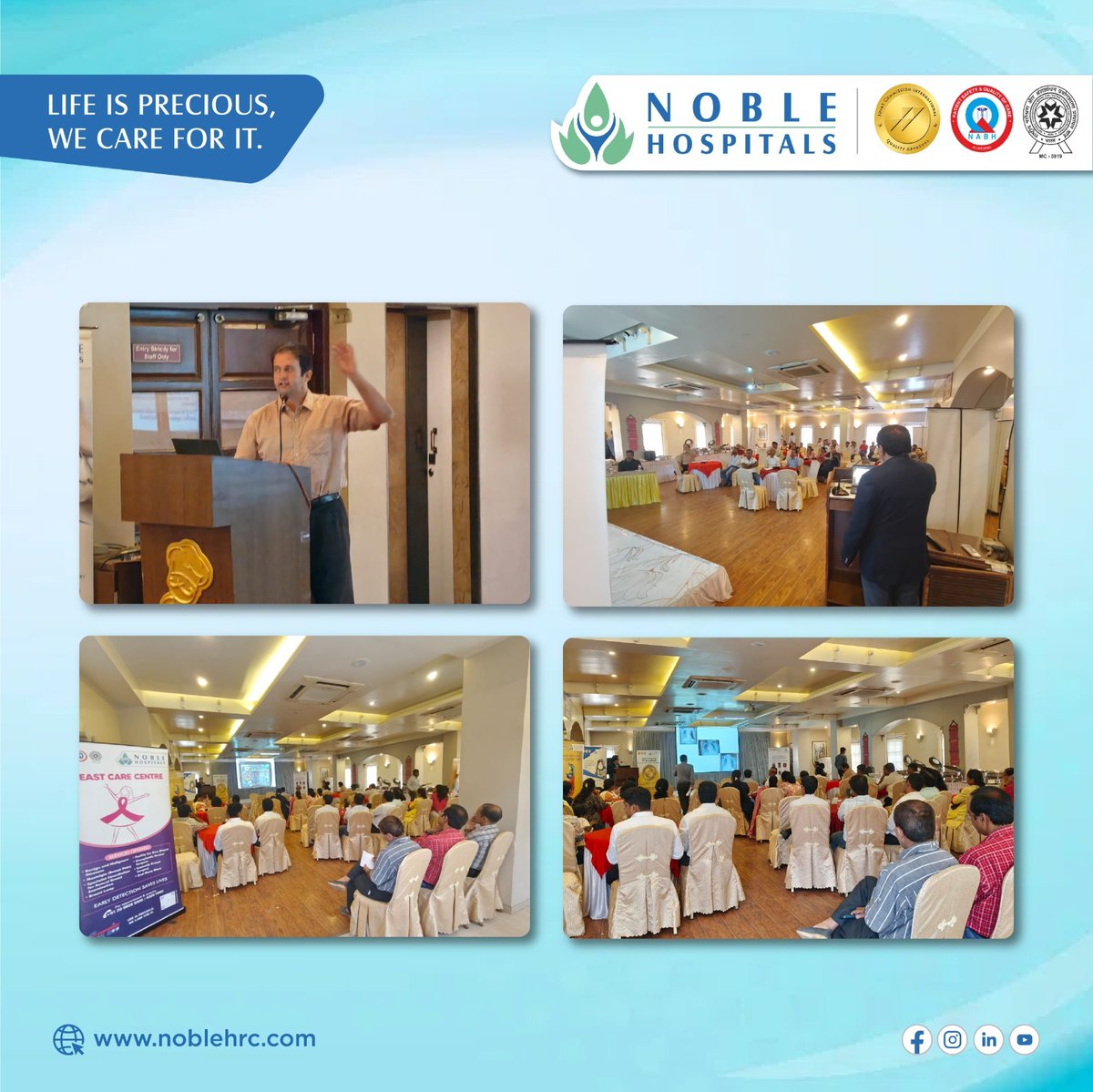 Noble Hospitals organized an enriching Continuing Medical Education (CME) session in association with Saswad Road Doctor Association (SRDA) 22nd July at Hadapsar, Pune

#NobleHospitals #CMESession #MedicalEducation #InfectiousDiseases #SepsisManagement #NobleEvents #NobleAt18