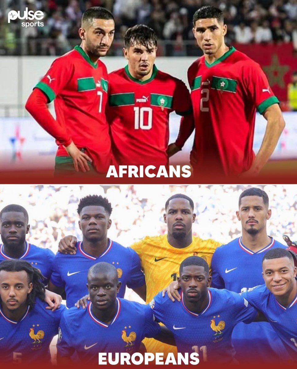 Chibuleni's tweet image. 🧒 Daddy why are the African players White and European players black?
How do you answer that?