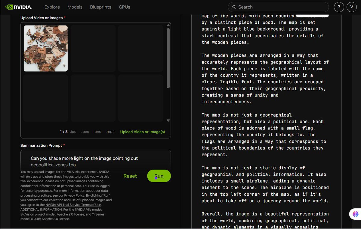 abkcrafts's tweet photo. @alx_africa  I tested NVIDIA Vila's image analysis magic. Uploaded a pic, and Al decoded every detail like a pro! Beautiful,The future of visual understanding is here to stay. #NVIDIA #ComputerVision #ALX_AiSK @jbarbier @lowercase_life @kalibetre https://t.co/8FfLrSFUa5