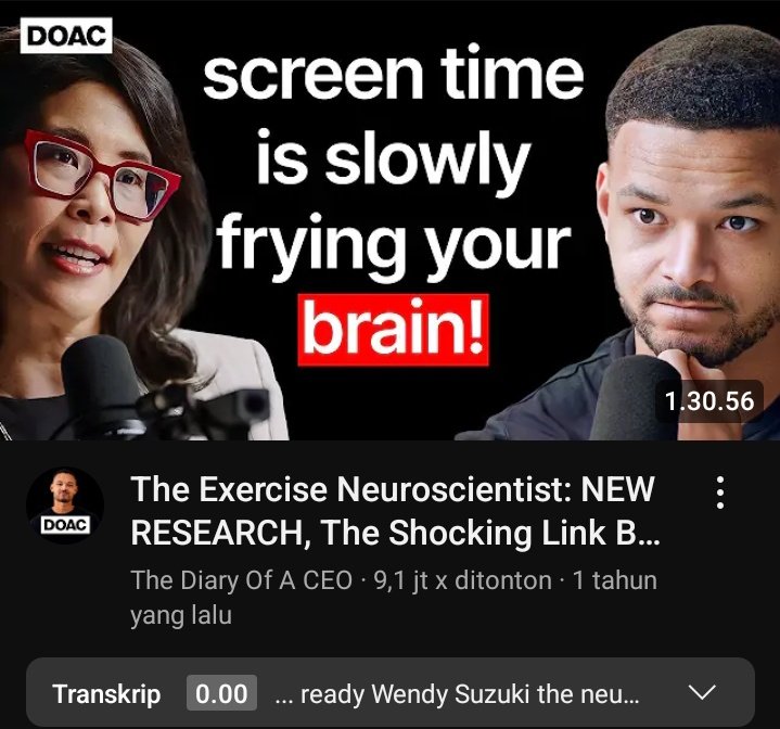 Olahraga. Udah banyak risetnya, salah satunya dari Dr Wendy Suzuki. Gara2 belio aku jd makin yakin buat rutin lari
