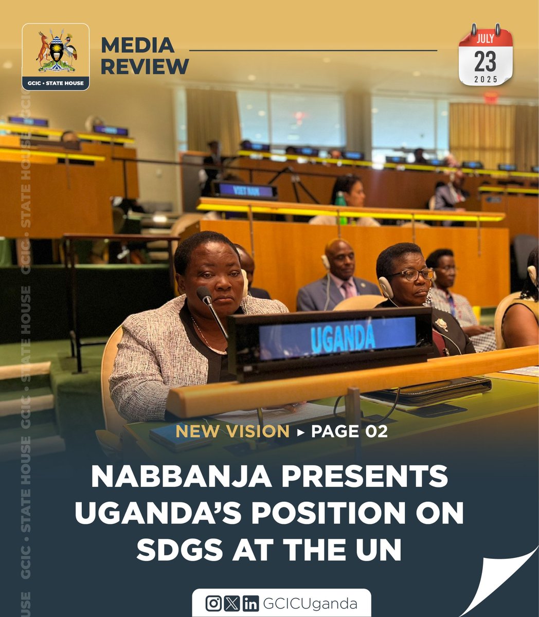 GovUganda's tweet image. The Prime Minister, Robinah Nabbanja, has called on World Leaders to recommit to multilateralism, solidarity, and international cooperation to ensure that no person or country is left behind in the global development drive.