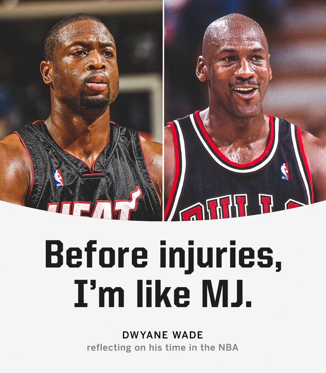 HEATVSREFS's tweet image. WADE WAS ON TRACK TO BE BETTER THAN MJ BEFORE HIS INJURIES 💔