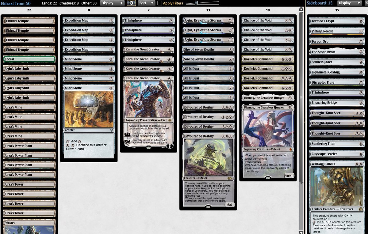 Mengu09's tweet image. I woke up, was going to play some other decks, saw @Mistakenn1 tweet about Tron and now I have the urge to play it! 😅
Live @ twitch.tv/andreamengucci