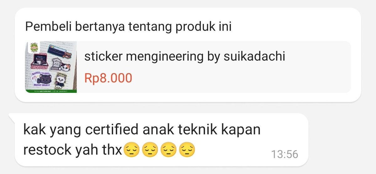 suikadachi's tweet image. Sudah restock smua yaaaa ๐ผโ๏ธ
๐ s.shopee.co.id/801u0fNOkd