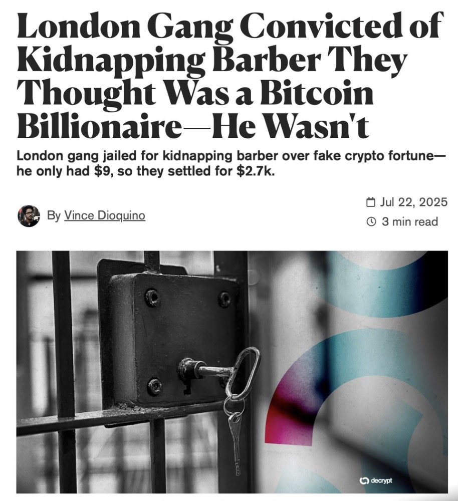 Happy to share my 2 cents on the crypto flex culture, tnx <a href="/DecryptMedia/">Decrypt</a>.

Be aware of what you post online, and never disclose any details of your holdings.