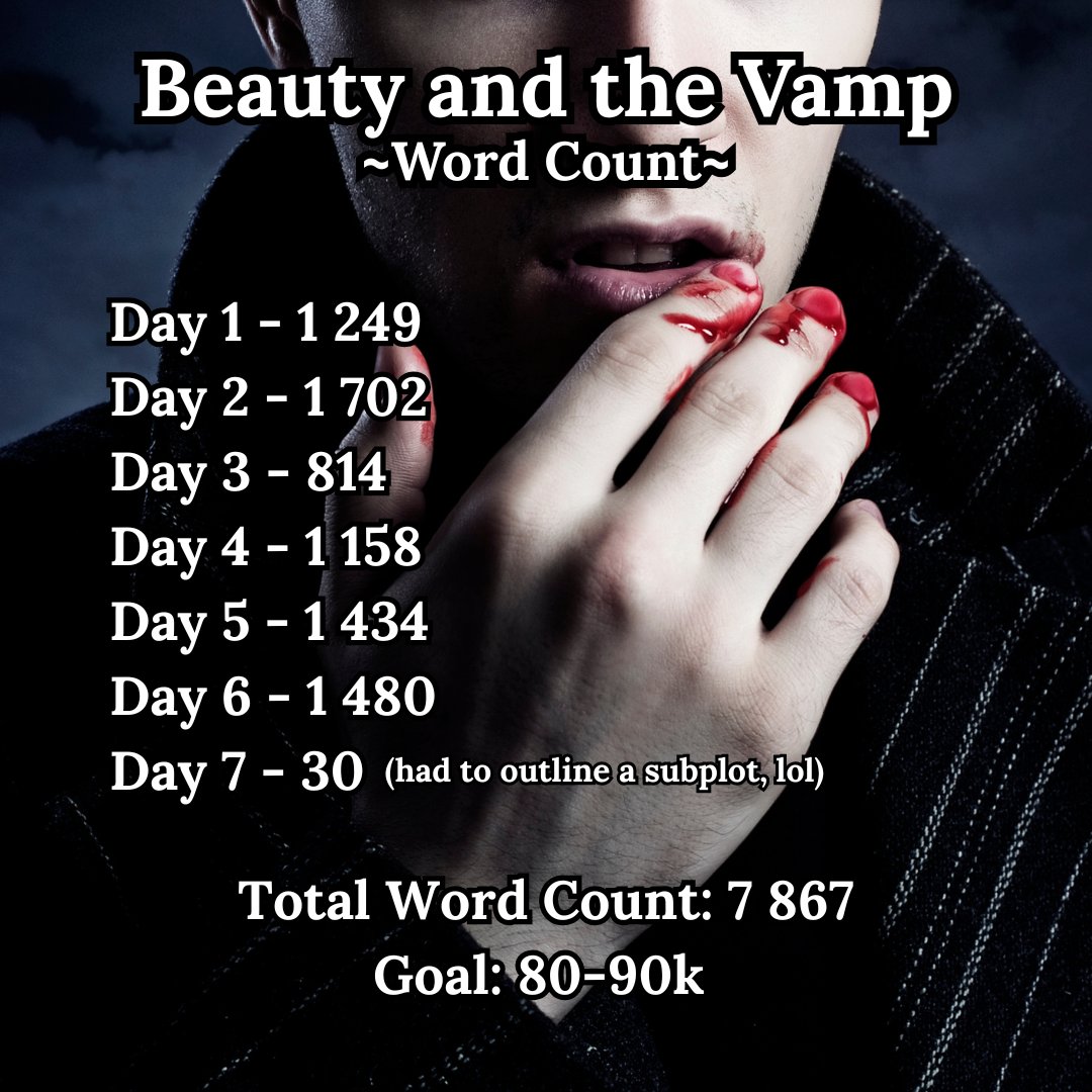 glimmer_ann's tweet image. Beauty and the Vamp progress!
Working on my pitch, what do you think:
When the new vampire crime lord enlists a sharp-witted witch reporter to investigate his predecessor's mysterious death, she’s thrust into a deadly conspiracy that could cost her life, or worse... her heart. ❤️🔥