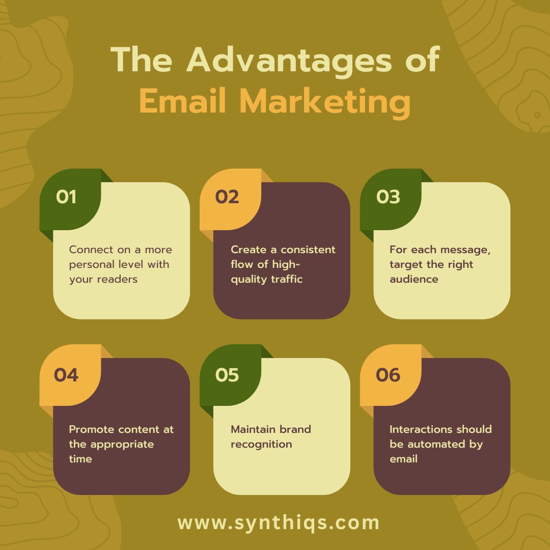 Synthiqsinfo's tweet image. Start with Synthiqs and unlock the true power of email marketing and built to convert. Boost engagement, sales, and grow your brand with every click. #EmailMarketing #DigitalGrowth #CustomerEngagement #MarketingStrategy #LeadGeneration #EmailCampaigns #SmartMarketing #synthiqs