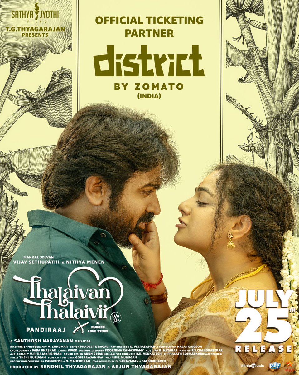 iYogiBabu's tweet image. Aagasa Veeran & Perarasi are bringing their rugged love to the big screen!🔥
Pre-book your tickets for #ThalaivanThalaivii now on @district_india by Zomato (India) our ticketing partner!
🎟️Link - link.district.in/DSTRKT/thalaiv…
@VijaySethuOffl @MenenNithya @pandiraaj_dir @iYogiBabu…