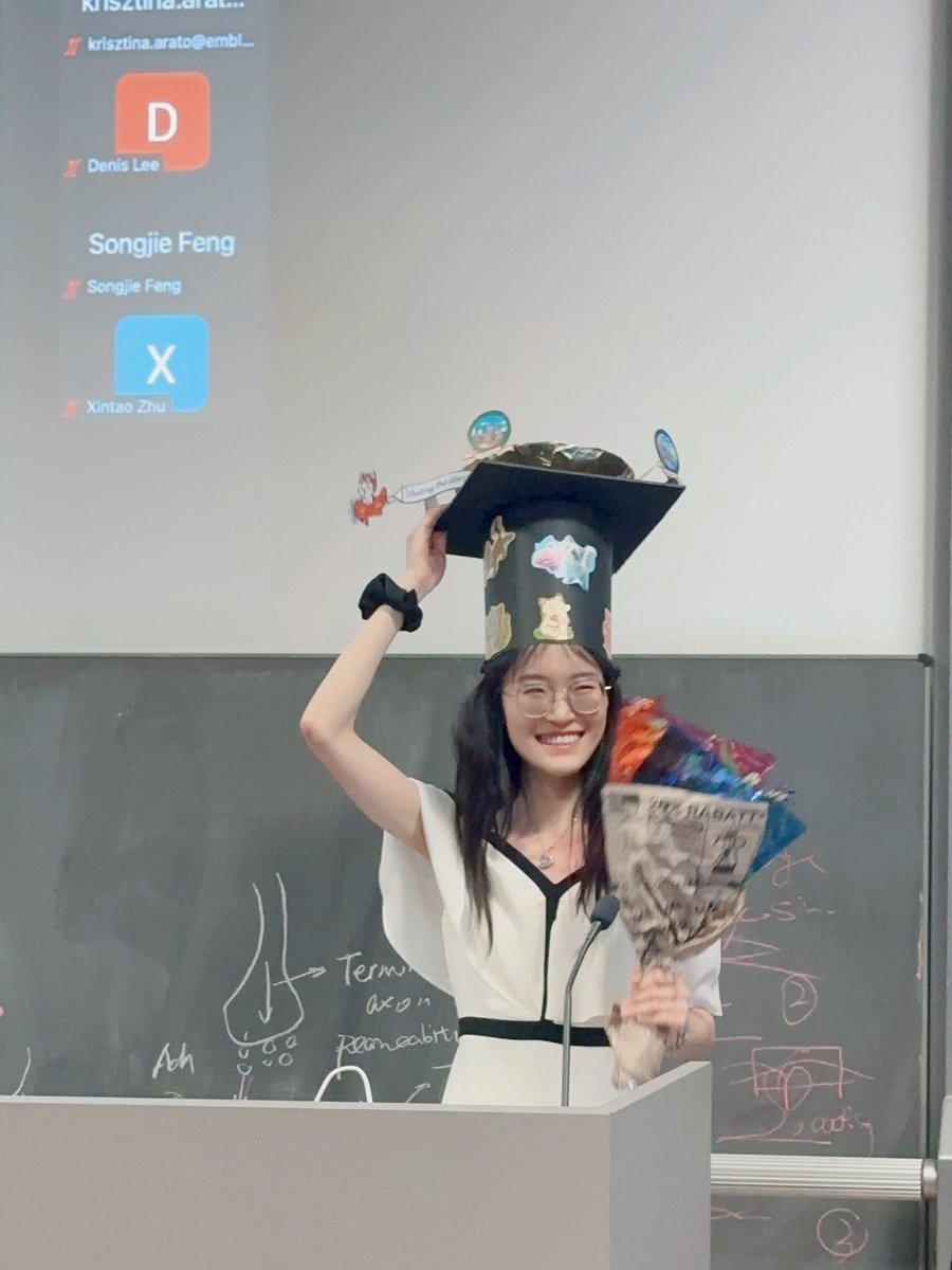 ShutingXu5's tweet photo. PhD: Defended 👧+🧠+🎓=👩‍🎓
June 17, 2025

Endless thanks to everyone who supported me across Heidelberg, Barcelona, and Dresden 💝 

This PhD taught me adaptivity, resilience, and how far I can go with good people by my side.

Fullfilled, Grateful, and ready for what’s next🤺🐯🔥 https://t.co/C0aqq8pVvw