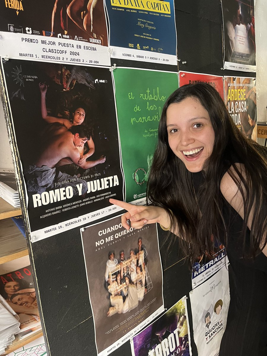 LailaCoronelB's tweet photo. Mi primera obra de teatro en Madrid 🇪🇸🤍🇵🇾 la alegría es inmensa. https://t.co/L1XkPbNLnD