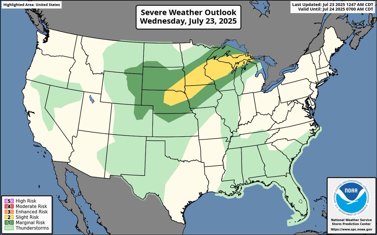 MaxVelocityWX's tweet image. SEVERE WEATHER IS LIKELY across the Midwest today!
Significant damaging winds, large hail, and a few tornadoes are possible. Stay weather aware!