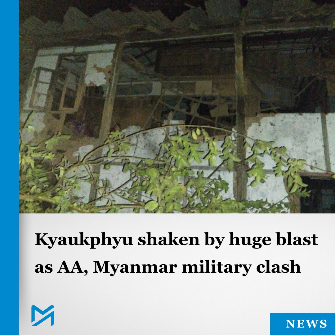 Myanmar_Now_Eng's tweet image. Fighting has reportedly intensified in the area in recent days, prompting more airstrikes and artillery attacks by regime forces
Read more:
myanmar-now.org/en/news/kyaukp…