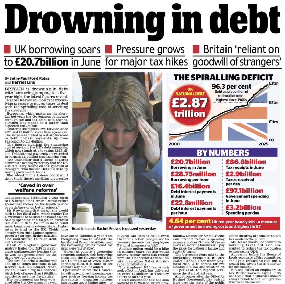 wolsned's tweet image. Debt Slave UK
No where in this article does it mention potential savings by reducing illegal immigration into the UK, one of the country's greatest financial burdens.
Or the damage done by covid, wars, and foreign aid.
If I know some obvious solutions, so does the government.